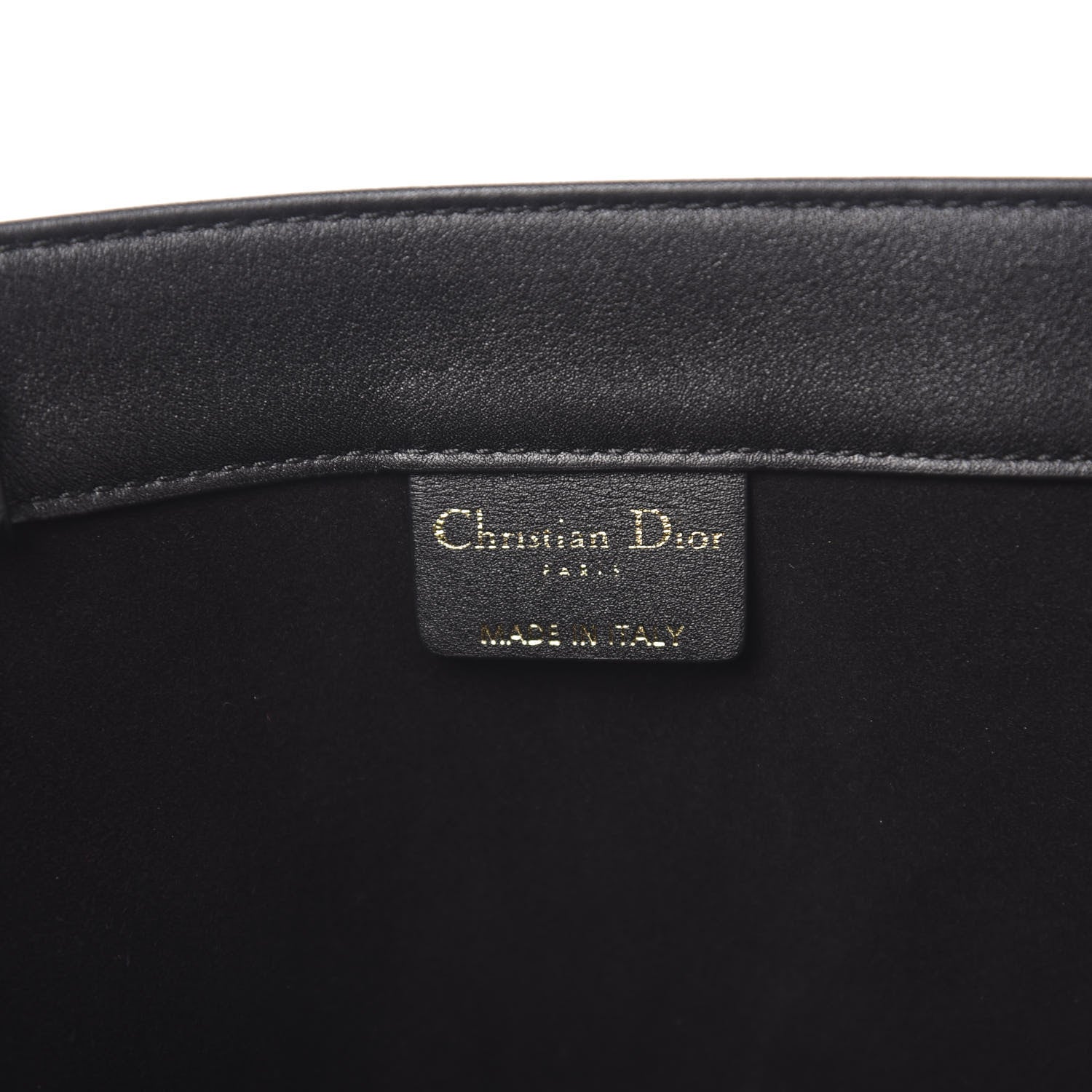 Christian Dior Calfskin Embossed Medium Book Tote Black 5 of 10
