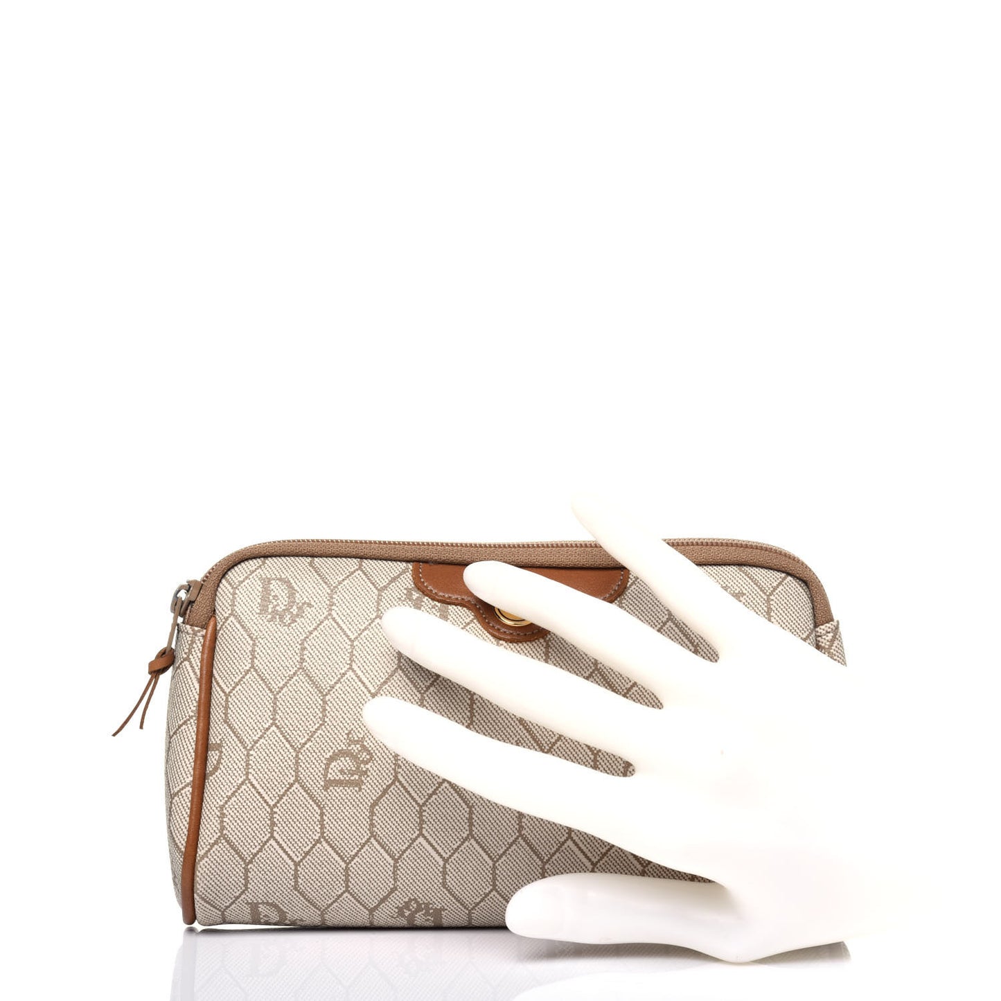 Honeycomb Cosmetic Case Brown