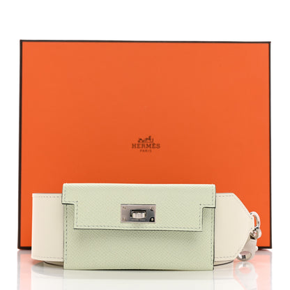 Hermes Swift Epsom Pocket Kelly Shoulder Strap Vert Fizz Mushroom 6 of 6