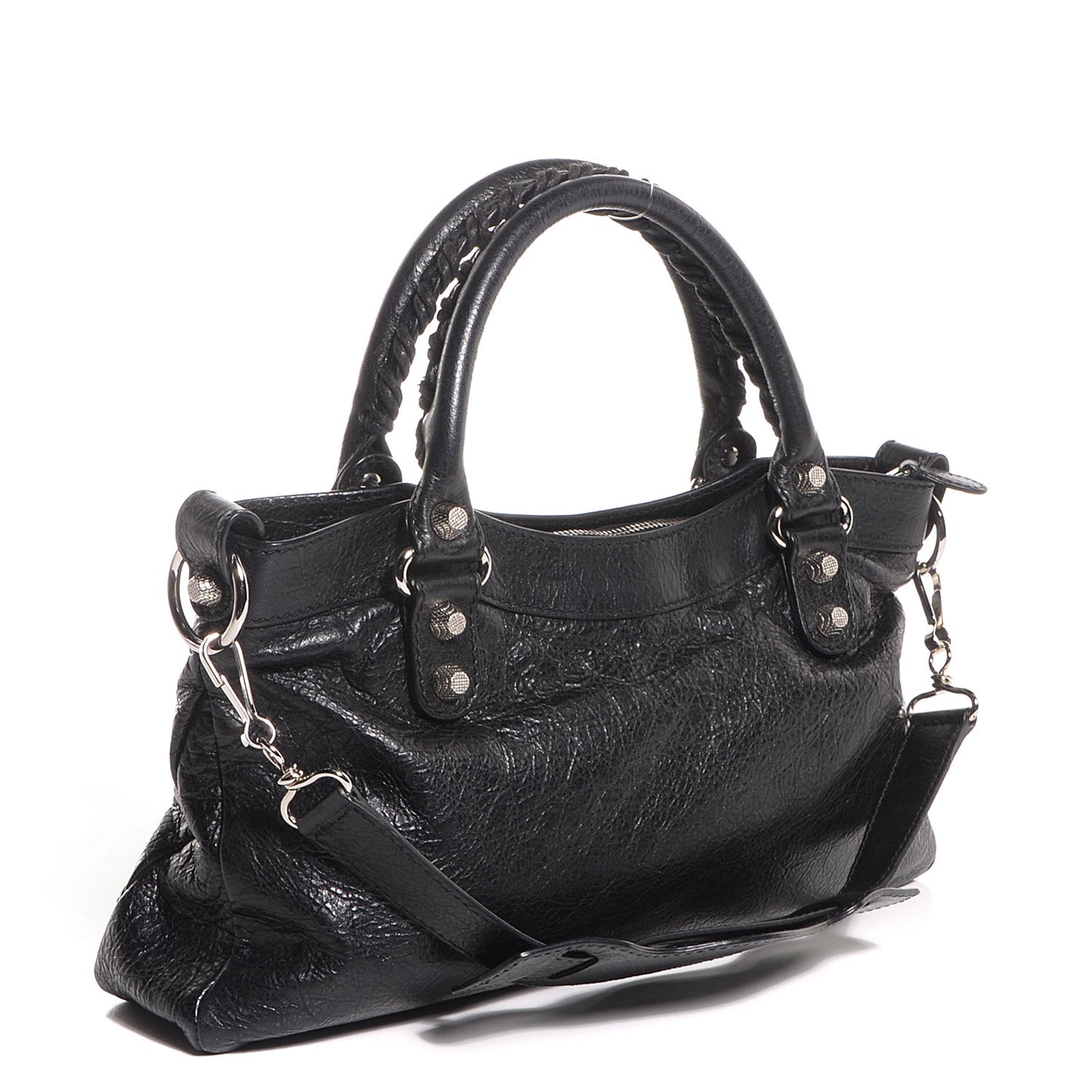 Agneau Giant 12 Silver Hardware First Black