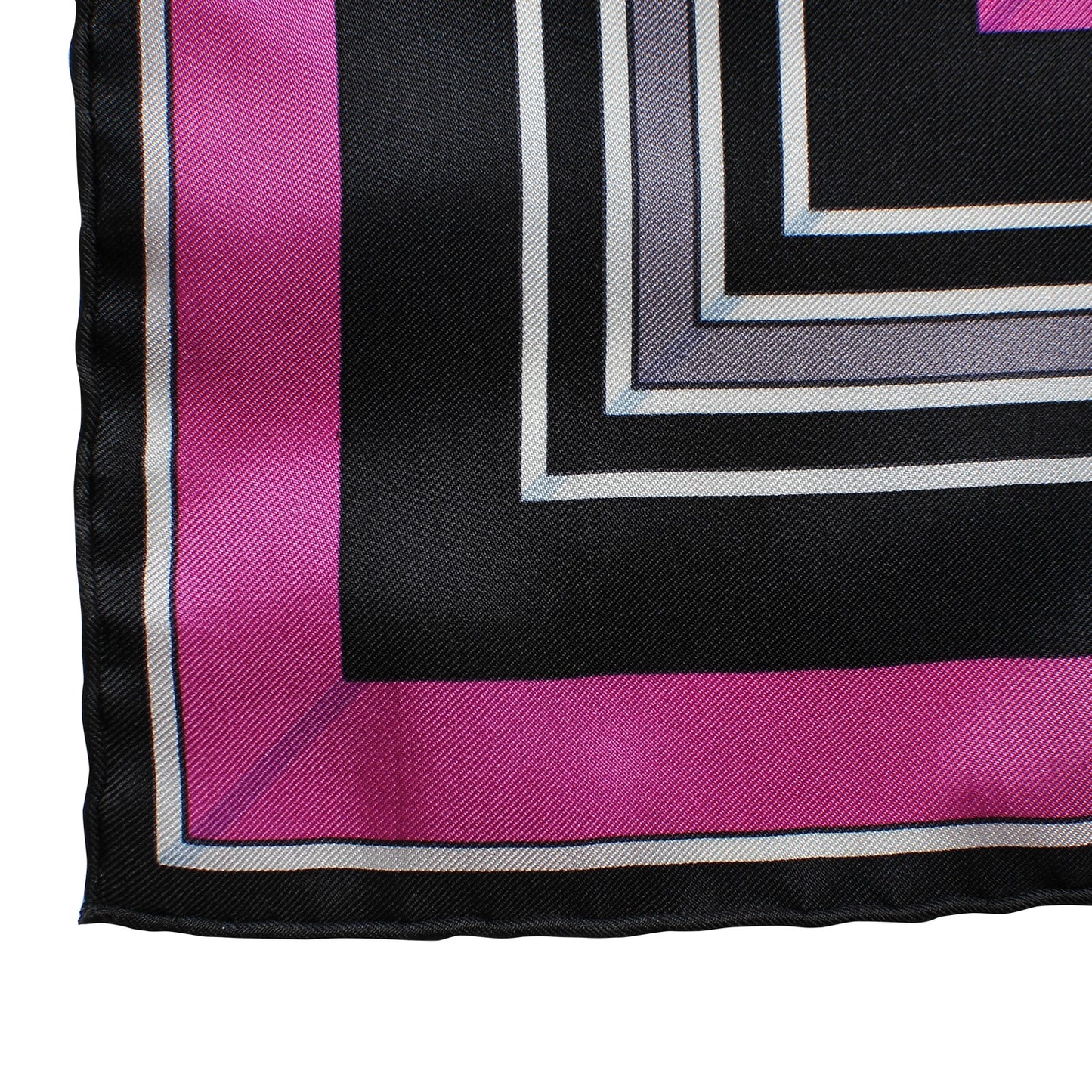 Silk Couvertures Et Tenues de Jour Scarf 140 Gris Perle Fuchsia Black