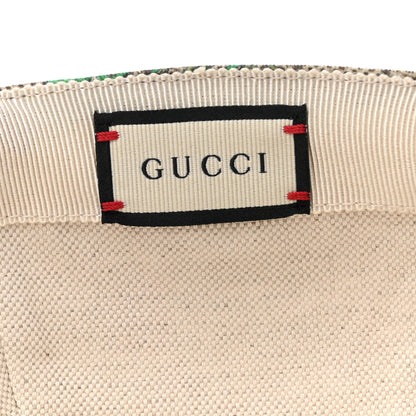 Gucci GG Supreme Flora Claudia Baseball Hat 57 M Red 8 of 9