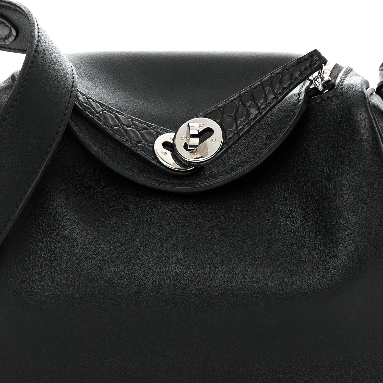 Hermes Swift Matte Alligator Mini Touch Lindy 20 Black 8 of 11