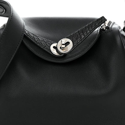 Hermes Swift Matte Alligator Mini Touch Lindy 20 Black 8 of 11