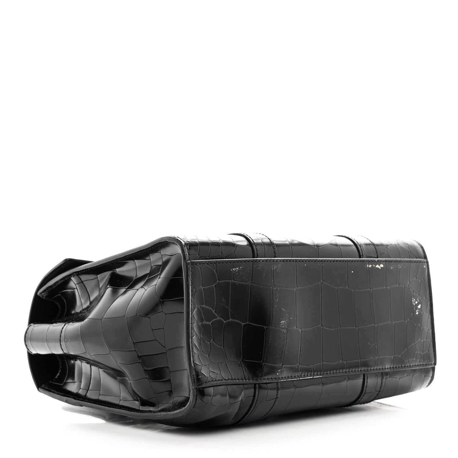 Mulberry Crocodile Embossed Calfskin Bayswater Black 4 of 13