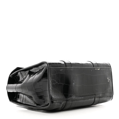 Mulberry Crocodile Embossed Calfskin Bayswater Black 4 of 13