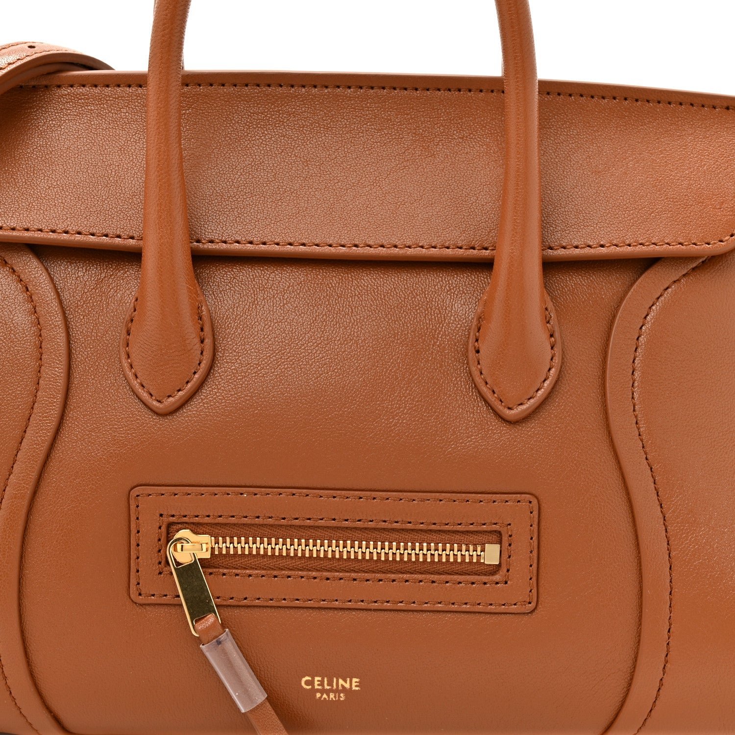 Celine Supple Shiny Lambskin Small New Luggage Soft Tan 7 of 9