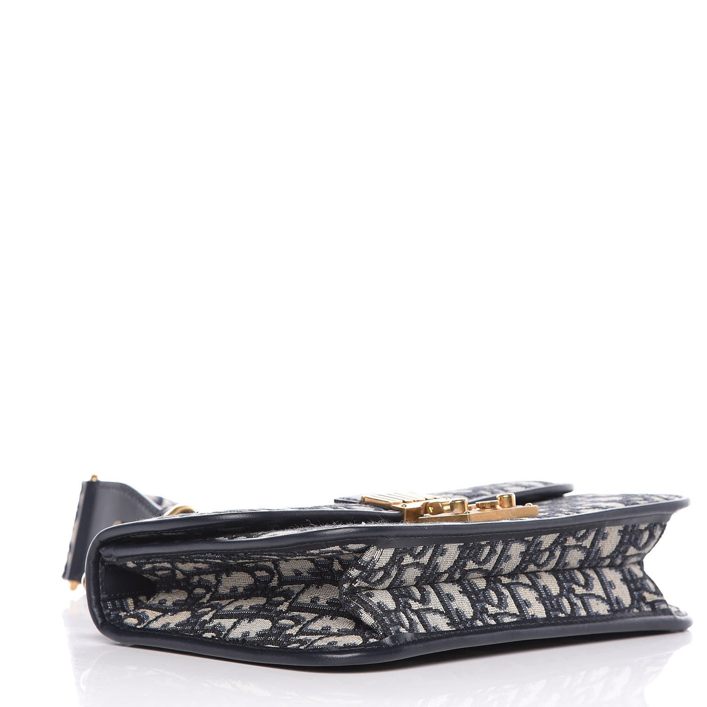 Oblique DiorAddict Flap Bag Navy Blue