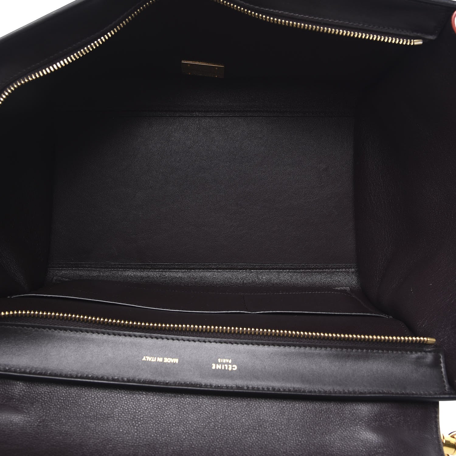 Celine Bullhide Calfskin Nubuck Medium Tri-Color Trapeze Taupe 6 of 8