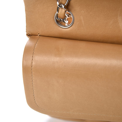 Chanel Lambskin Quilted Medium Double Flap Beige 16 of 16