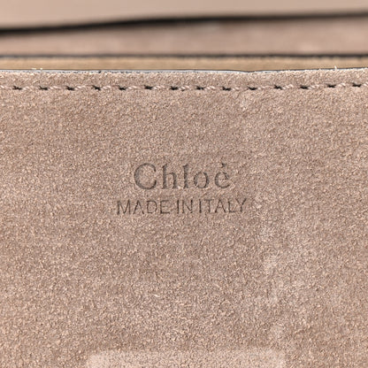 Chloe Suede Smooth Calfskin Mini Drew Shoulder Bag Motty Grey 5 of 9