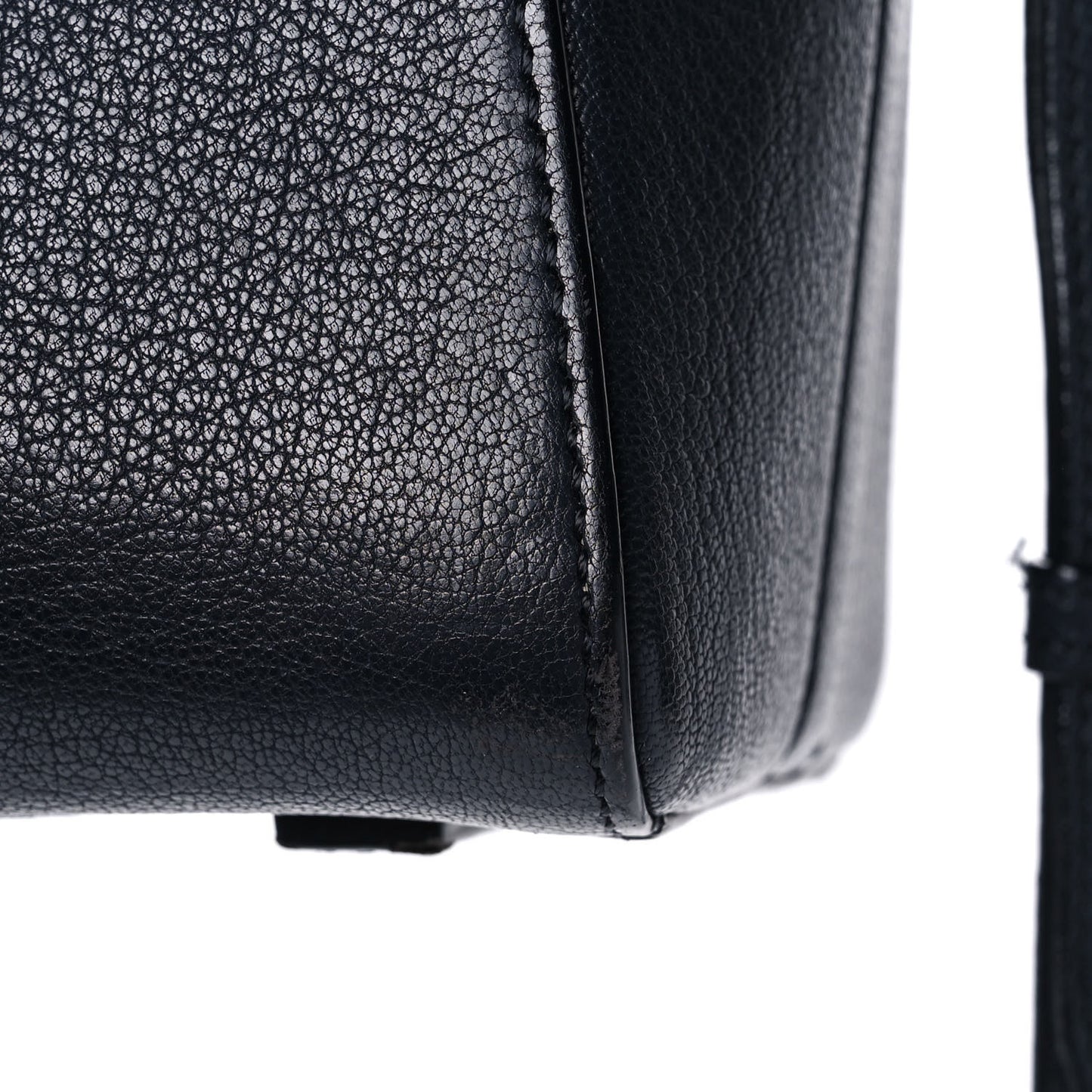 Sugar Goatskin Mini Antigona Navy