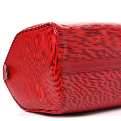 Louis Vuitton Epi Speedy 25 Castillan Red 8 of 9