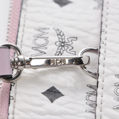 MCM Visetos Medium Punk Rabbit Crossbody Pouch White 12 of 13