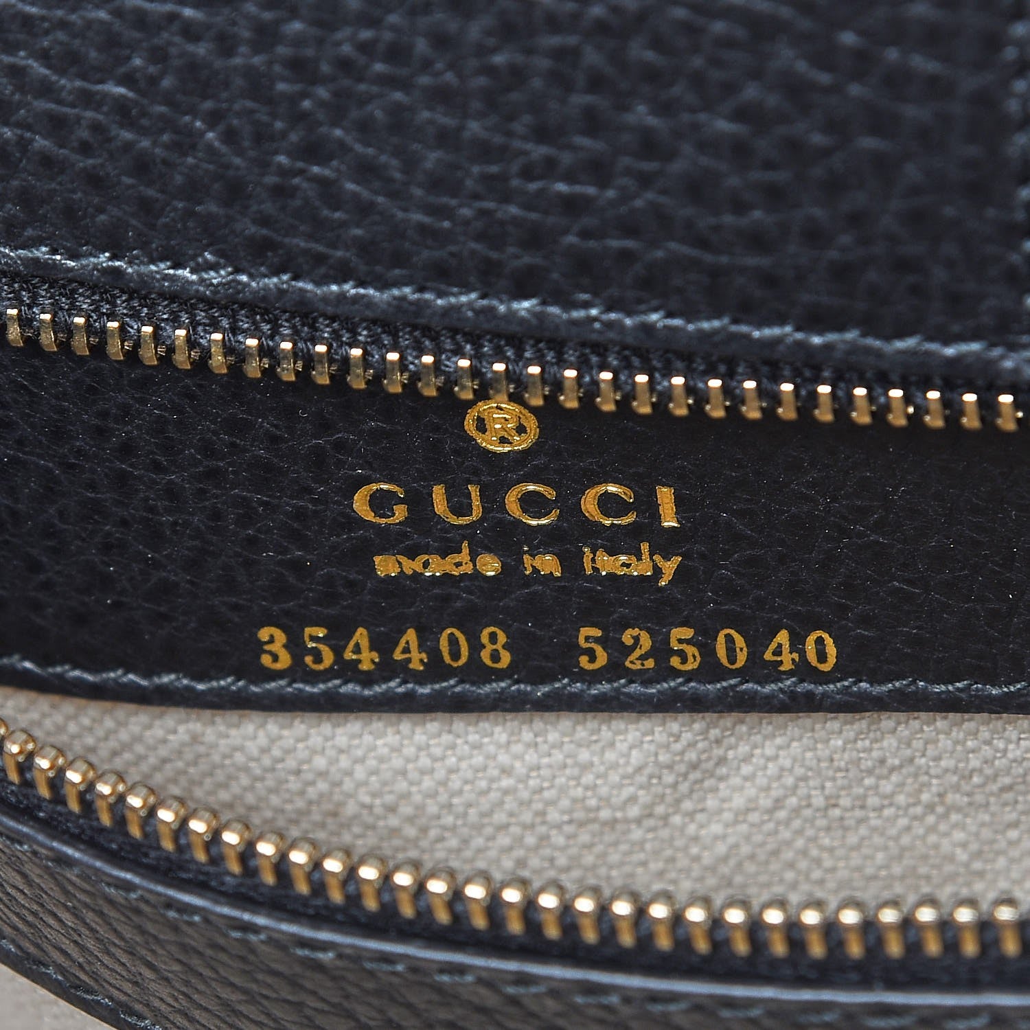 Gucci Pebbled Calfskin Small Swing Tote Black 6 of 7