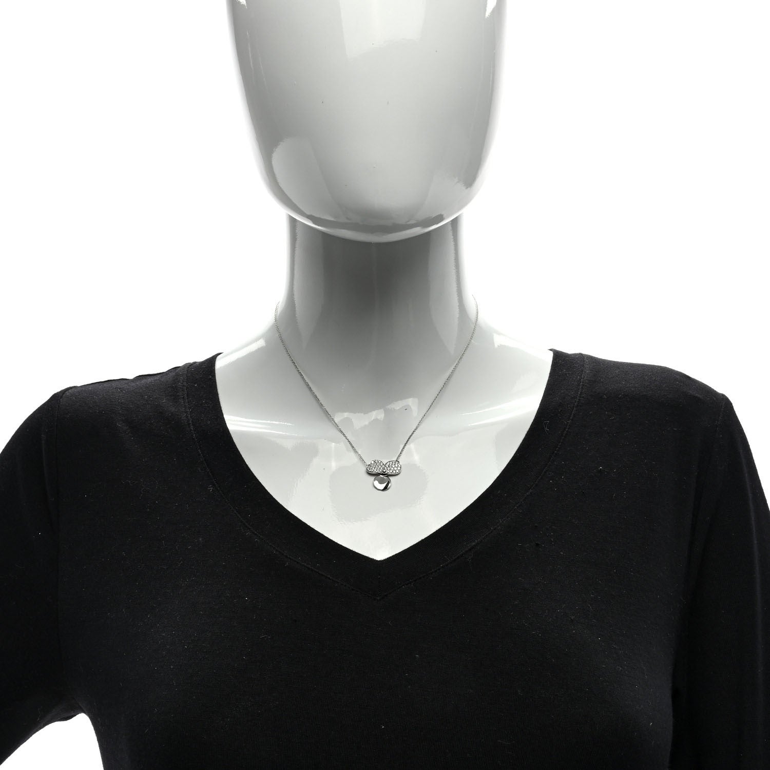 Tiffany Platinum Diamond Paper Flowers Pendant Necklace 2 of 4