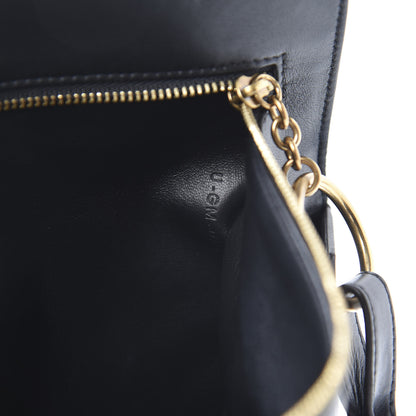 Celine Palmelato Calfskin Curved Evening Clutch Black 8 of 13