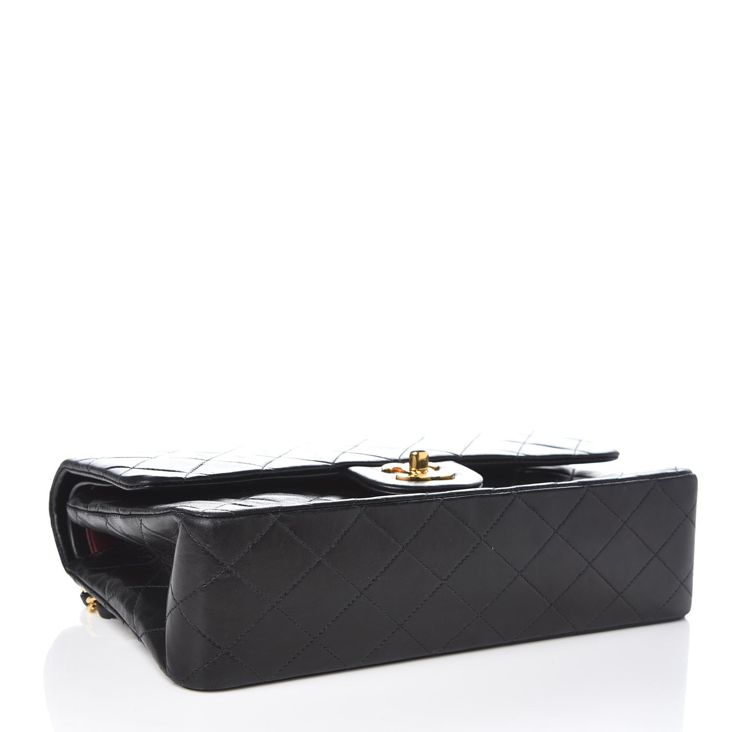 Chanel Lambskin Quilted Medium Double Flap Black 4 of 8