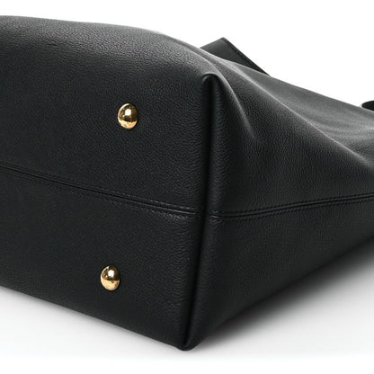 Louis Vuitton Grained Calfskin Low Key Hobo MM Black 10 of 11