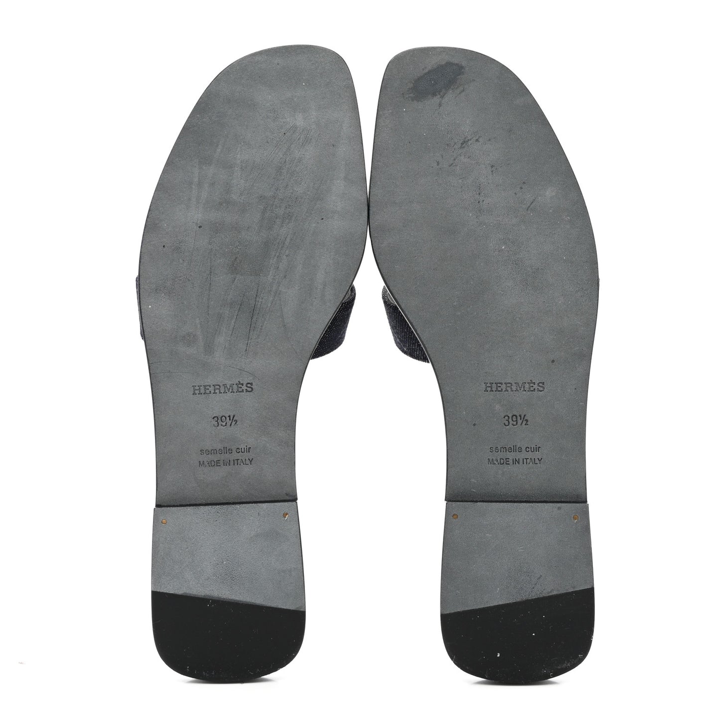 Denim Canvas Oran Sandals 39.5 Bleu Brut