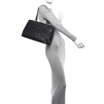 Chanel Caviar Quilted Grand Shopping Tote GST Black 2 of 12