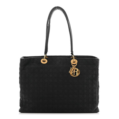 Christian Dior Nylon Cannage Large Lady Dior Tote Black 1 of 12