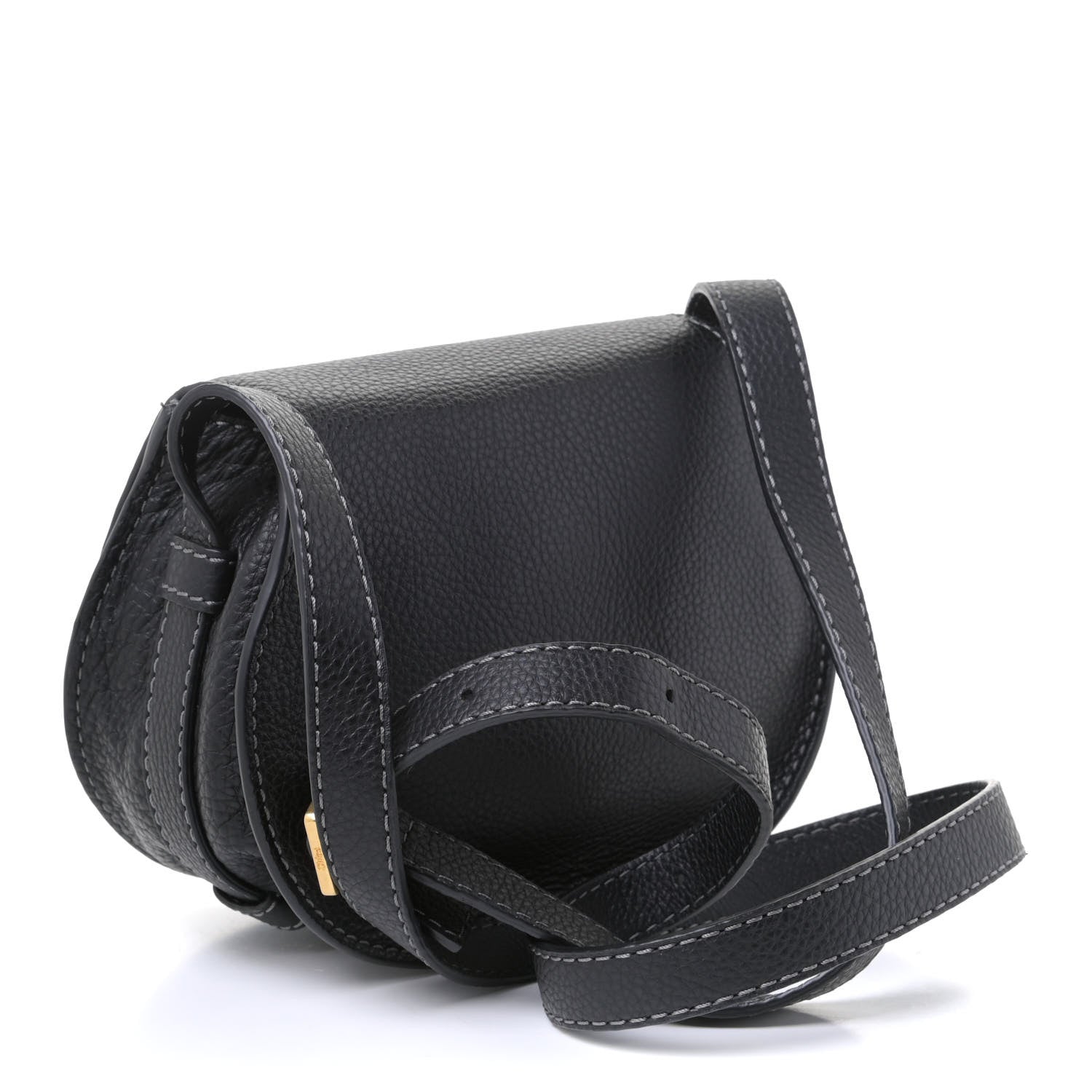 Chloe Calfskin Mini Marcie Round Crossbody Bag Black 2 of 4