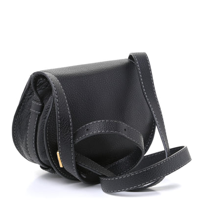 Chloe Calfskin Mini Marcie Round Crossbody Bag Black 2 of 4