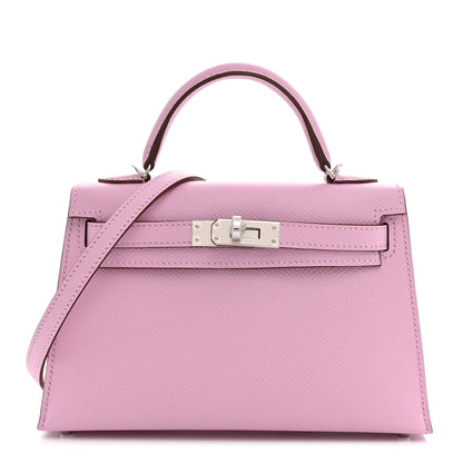 Hermes Epsom Mini Kelly Sellier 20 Mauve Sylvestre 1 of 9