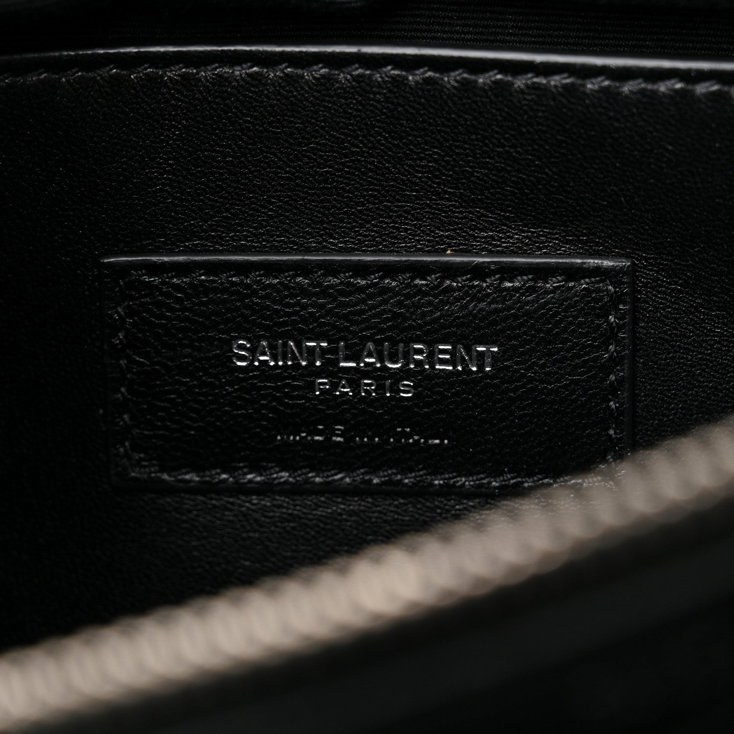 Saint Laurent Grain De Poudre Medium West Hollywood Monogram Fold-Over Black 6 of 10