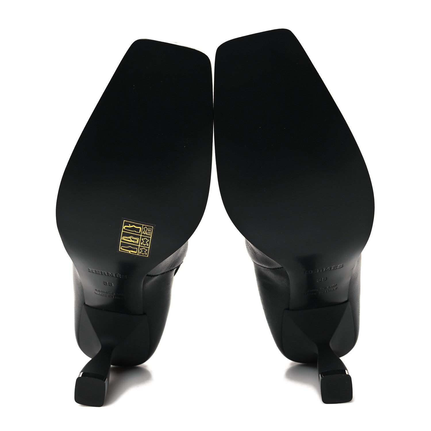 Hermes Nappa Gill 75 Ankle Boots 38 Black 5 of 9