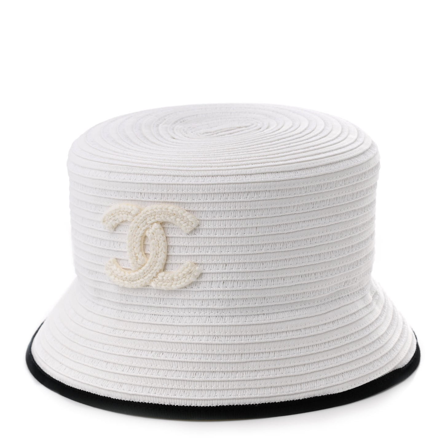Paper Cotton CC Bucket Hat M White Black