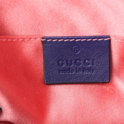Gucci Velvet Matelasse GG Marmont Belt Bag 75 30 Cobalt Blue 5 of 8