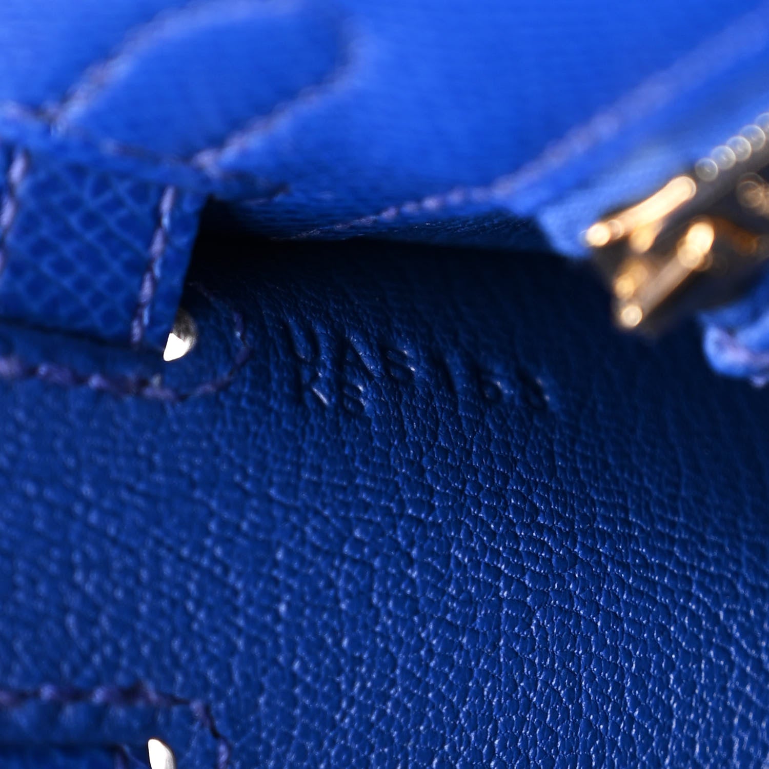 Hermes Epsom Kelly Sellier 25 Bleu Royal 7 of 14