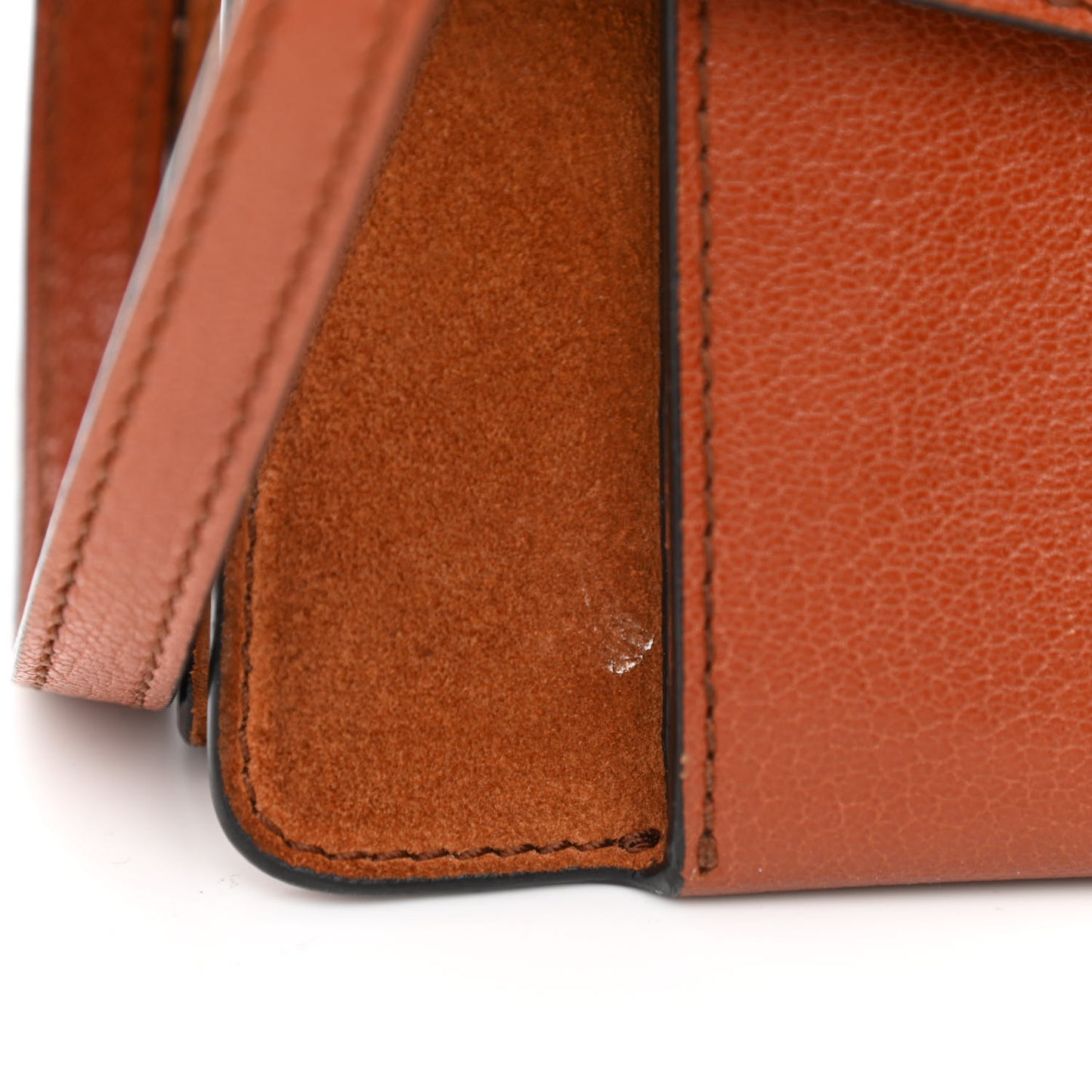 Goatskin Suede Small GV3 Shoulder Bag Chestnut