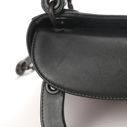 Christian Dior Smooth Calfskin Painted Mini Heart Clover Lady Dior Black Red 12 of 16