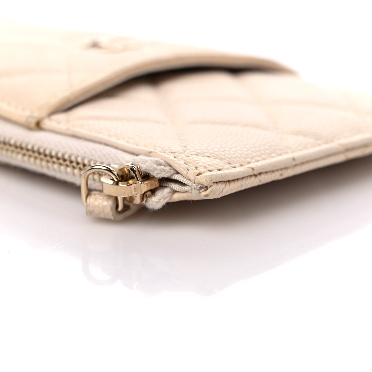 Chanel Caviar Quilted Classic iPhone Pouch Light Beige 10 of 14