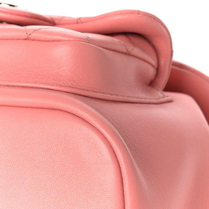 Chanel Lambskin Quilted Small Duma Drawstring Backpack Pink 9 of 9
