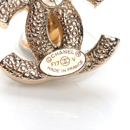 Chanel Crystal CC Earrings Gold 4 of 4