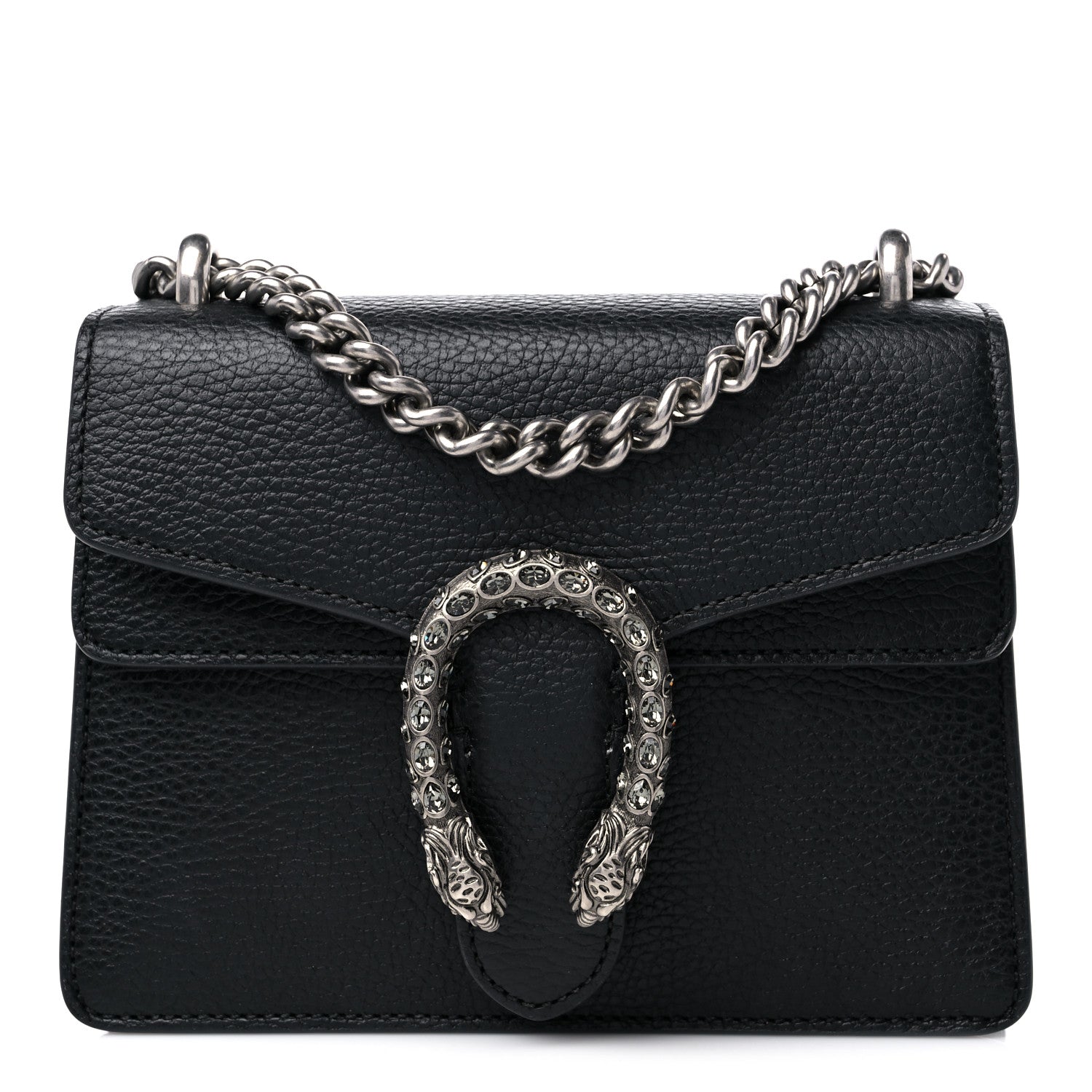 Gucci Calfskin Mini Dionysus Shoulder Bag Black 1 of 13