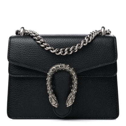 Gucci Calfskin Mini Dionysus Shoulder Bag Black 1 of 13