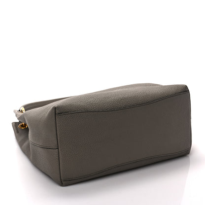 Prada Vitello Phenix Logo Hobo Taupe 4 of 13