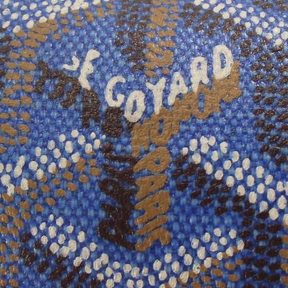 Goyardine Amakios PM Bowler Tote Bag Blue