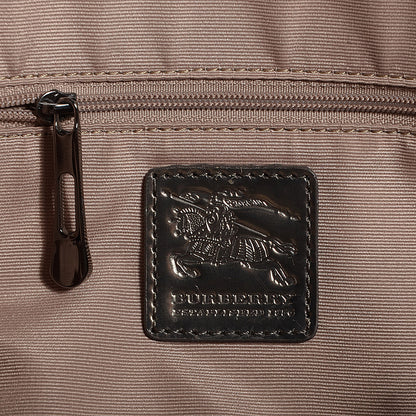 Burberry Metallic Calfskin Nova Check Tote 7 of 9