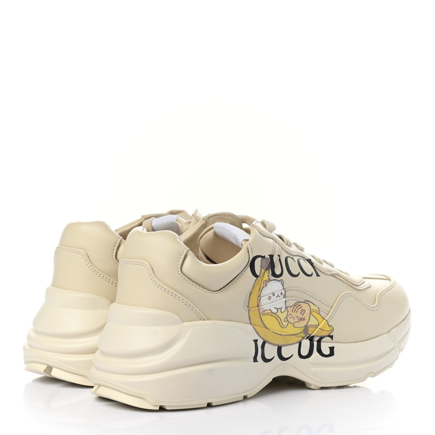 Gucci X BNF Demetra Bananya Womens Rhyton Sneakers 39 Ivory 4 of 9