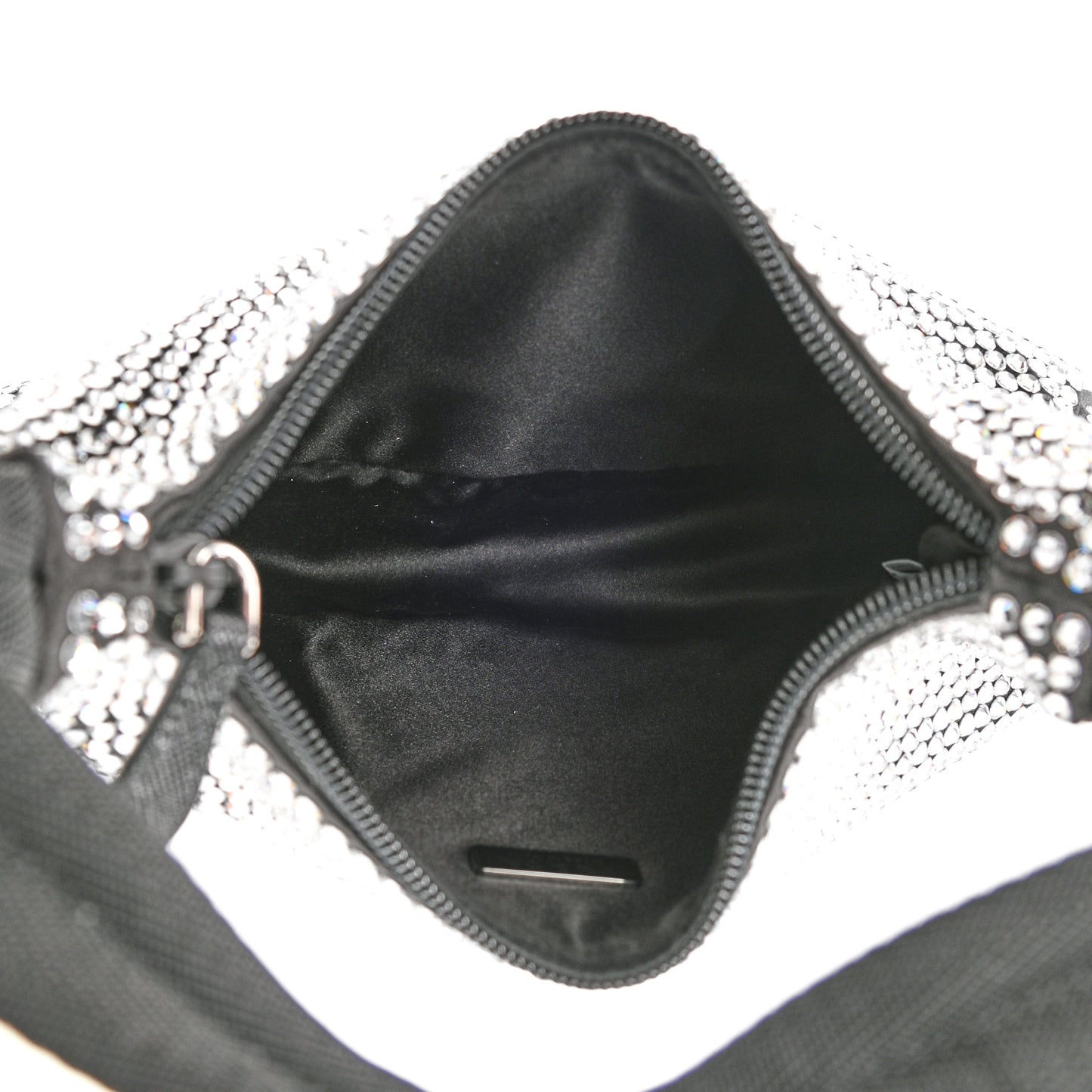 Satin Crystal Mini Re-Edition 2000 Bag Cristal