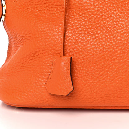 Hermes Taurillon Clemence Bolide 31 Orange 7 of 9