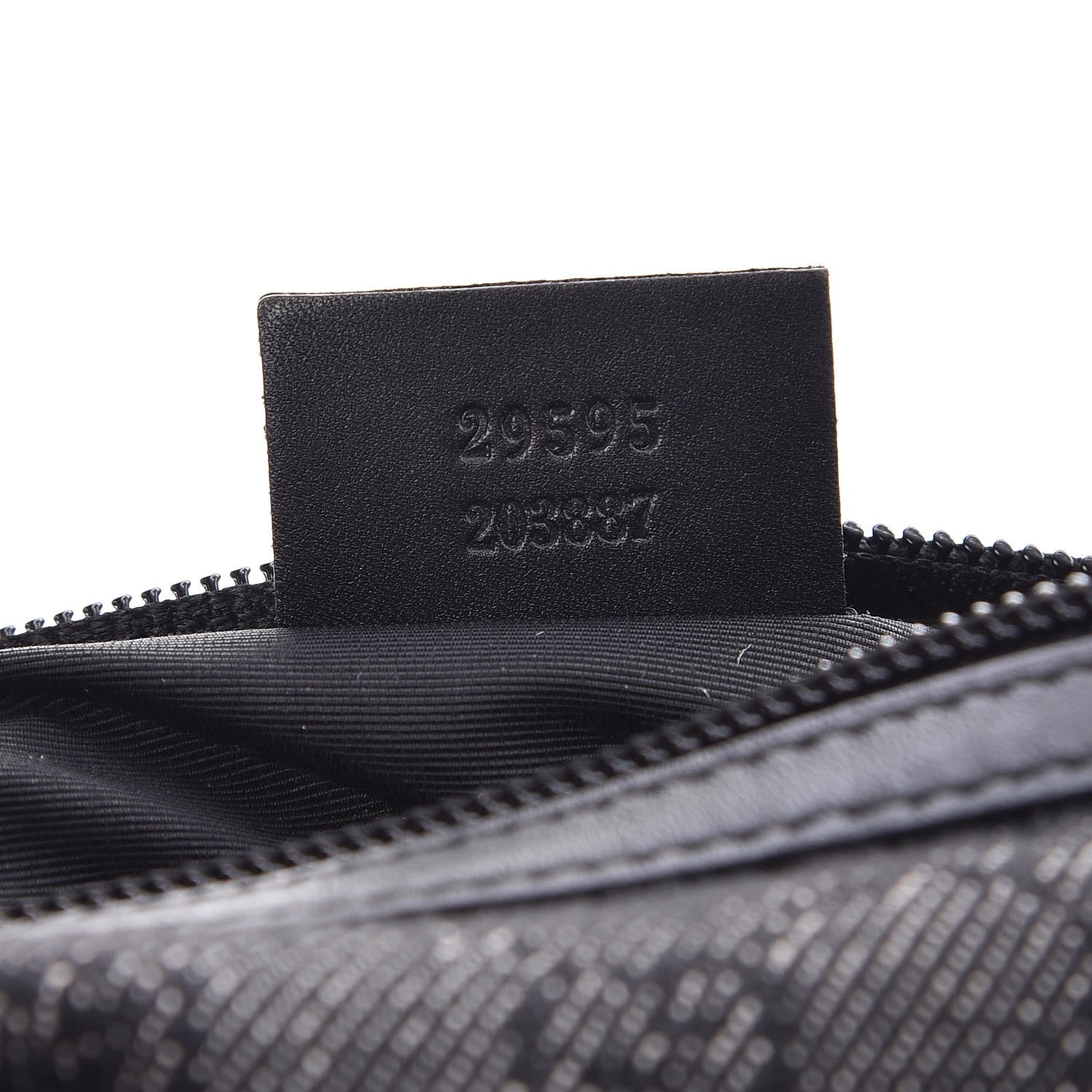 Gucci Denim Monogram Cosmetic Case Black 7 of 8