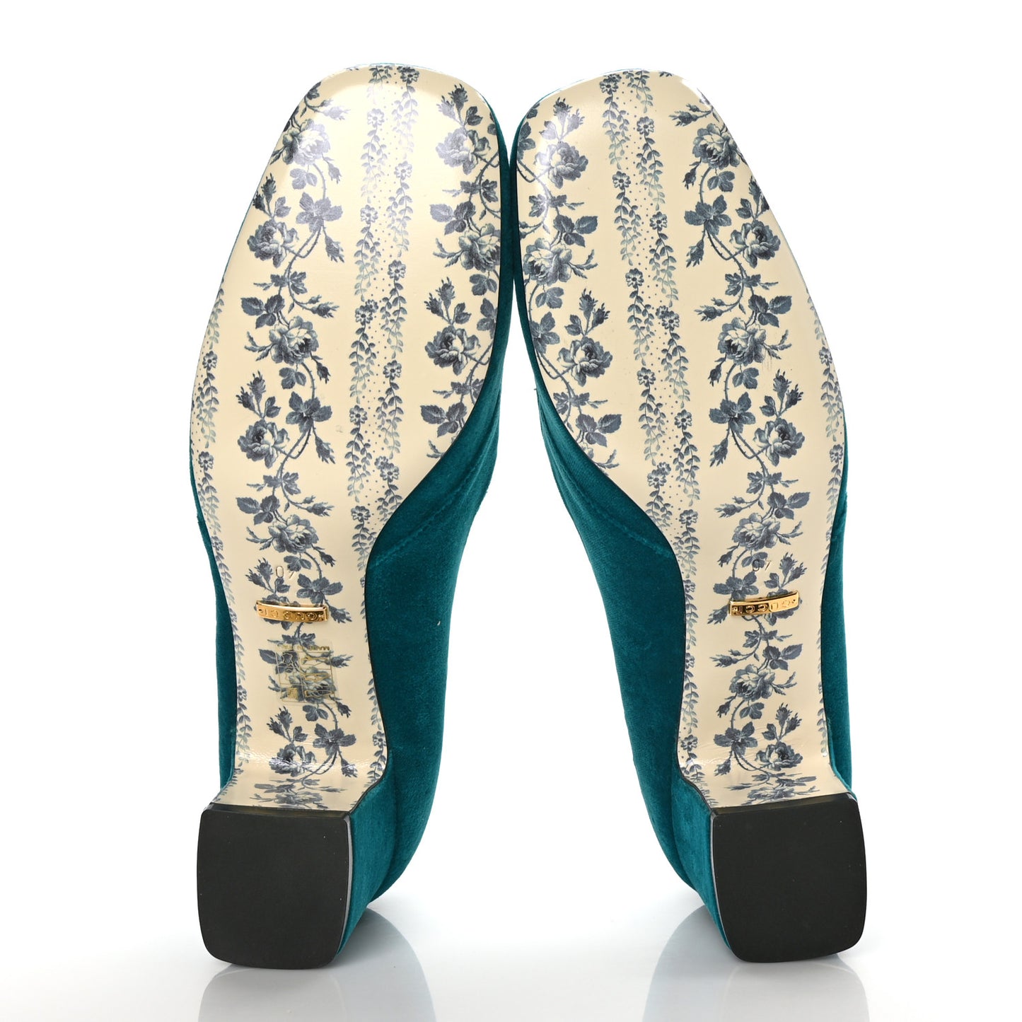 Softy Velvet GG Victoire 55mm Loafer Pumps 40 Pavone