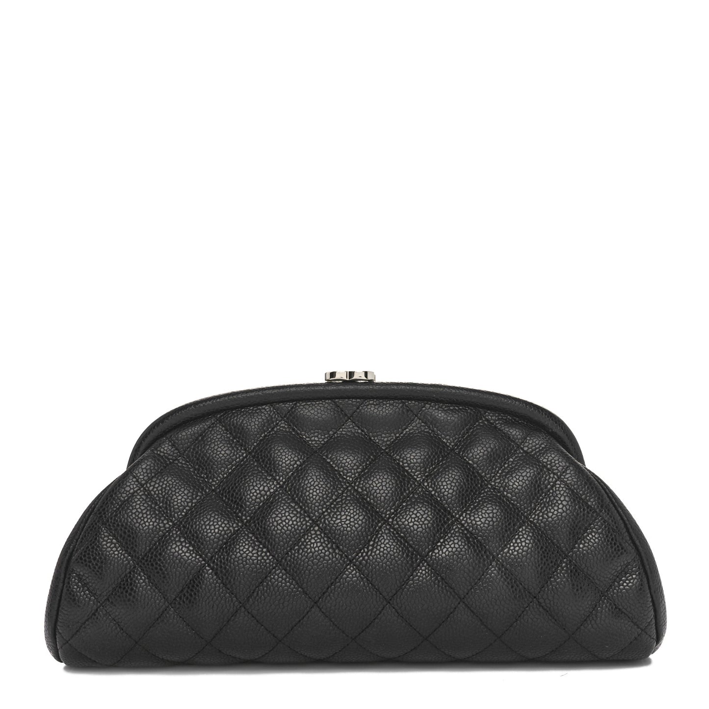 Caviar Quilted Timeless Clutch Black